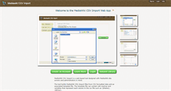Desktop Screenshot of mwcsvimport.pronique.com